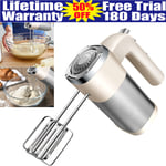 Electric Handheld Whisk 5-Speed Hand Mixer Kitchen Egg Beater Cream Cake Blender