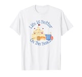 Life Is Better On The Beach Sand Castle Cute Crab Seashore T-Shirt