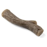 Nylabone Maximum Strength Tough Extreme Gourmet Stick Dog Chew Toy, Infused with Extra Peanut Butter Flavour Throughout, Medium, for dogs 0-16kg,Brown