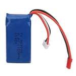 Universal litiumbatteri 7,4v 1100mah Passar för Wltoys A949 A959 A969 A979 K929 RC-modellbilar