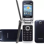 Brand New Samsung GT-C3592 Flip Mobile Phone Unlocked -  Black