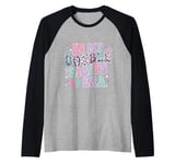 In My Double Digits Era Retro 10 Year Old 10th Birthday Girl Raglan Baseball Tee