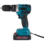 18V Visseuse Devisseuse Sans Fil avec Batteries, 27-450Nm Perceuse Visseuse, 25+3 Réglages de Couple,2 Vitesses, led, pour la Bricolage, bleu et Noir