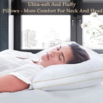 Sofslee Pillows 2 Pack , Hotel Hypoallergenic Bed Pillows for Neck Pain, Luxury