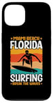 Coque pour iPhone 13 Miami Beach Floride Surf Break The Waves