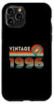 Coque pour iPhone 11 Pro Vintage 1996 Anniversaire Rétro Cassette Tape 28 Ans Cadeaux