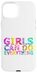 Coque pour iPhone 15 Plus Message positif amusant « Girls Can Do Everything »