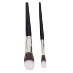 2pcs Blush Highlighter Makeup Brush Hair Setting Powder Brush Cosmetic Tool For