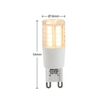 Arcchio kaksikantainen LED-lamppu G9 4,5W, 2 700K