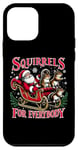 Coque pour iPhone 12 mini Squirrels For Everybody Christmas Squirrel Funny Xmas