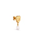 Jane Koenig Drippy Earstud With Pearl Pendant Guld