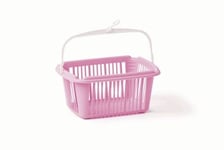 Panier à linge rectangulaire en plastique avec poignée