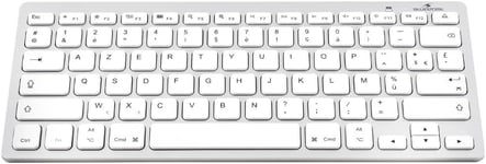 Clavier sans Fil Bluetooth pour Mac,MacBook Pro,MacBook Air,iPad,iPhone - Mini Clavier Mac Français AZERTY,Compact,Ultra Mince,Léger,Silencieux(Blanc)(Q97)