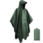 Outdoor waterproof 3in1 Rain Poncho 210T Polyester Hiking & Fishing Poncho