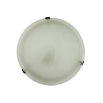 Murano Plafond Vit Glas 30cm