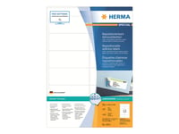 Herma Spesial - Papir - Matt - Flyttbar Selvklebende - Hvit - 99,1 X 42,3 Mm 1200 Etikett(Er) (100 Ark X 12) Adresseetiketter