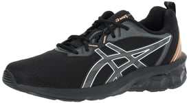 Asics Men's Gel-Quantum 90 IV Sneaker, Warna Black Bright Sunstone, 11.5 UK