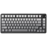 YUNZII B75 Clavier Mécanique 75% Hot Swap Clavier avec Knob RGB Backlit Gasket Jeu Clavier avec Double-Shot PBT Keycaps Cherry Profile pour Win/Mac (Gradient Black, Blue Grey Tactile Switch)