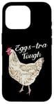 Coque pour iPhone 16 Pro Eggs-tra Tough Poule blanche