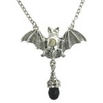 Choker Fladdermus Bat Halloween Svart Fladdermus Goth Halsband Svart