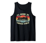 Retro Wagon Train Lover Model Train Railroad Conductor Funny Tank Top