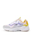 FILA Femme Collene CB WMN Basket, White Snake Eye Sweet Lavender, 36 EU