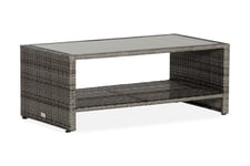 Bahamas Bord med Hylle 113x58 cm - Grå Loungebord & Sofabord utendørs Lysegrå Venture Home