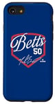 Coque pour iPhone SE (2020) / 7 / 8 Mookie Betts | Joueurs MLB de baseball de Los Angeles | MLBMBE3003