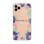 Coque Iphone 12 PRO MAX Fleur 15 Violet personnalisee