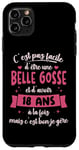 Coque pour iPhone 11 Pro Max 18 ans Cadeau Anniversaire Femme Belle Gosse Idée Cadeau