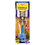 Zero In Citronella Table Top Flares - Close to Home - 3-Pack, Scented, Natural, Repels Mosquitoes, For Gardens and Patio Areas