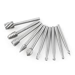 Jeu de forets de routeur de routage HSS pour Dremel,outils de fraises à distance en carbure,bois,pierre,racine en métal,fraise carrosée,6 pièces,10 pièces - Type 10PCS Y