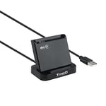 TOOQ TQR-220B - Lecteur Externe électronique et Cartes intelligentes (DNIe) DNIe Vision, USB 2.0 avec connecteur USB-A, Compatible Mac et Windows (Espagne), Couleur Noire