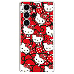 Personalaizer Case Compatible with Samsung Galaxy S23 Ultra - Hello Kitty Red Bows and Dots