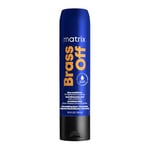 MATRIX, Après-Shampoing Neutralisant Anti-Reflets Cuivrés, Pour Cheveux Blonds Foncés à Bruns Clairs, Hydrate & Protège la Couleur, Brass Off, 300 ml