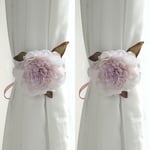 Flower Shape Curtain Holders Buckle Clip Thin Sheer Window Draperies Decor