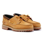 Timberland Authentic Leather Mens Wheat Lace-Up Boat Shoes - Brown material_leather1 - Size UK 10