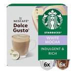 Dolce Gusto Starbucks White Mocha 12 Capsules-BUY 3 GET 1 FREE(ADD 4 TO BASKET)