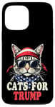 Coque pour iPhone 13 Pro Max Cats For Trump Funny Pets For Trump Drapeau USA