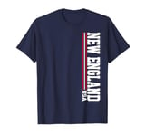 Vintage New England Hometown Stripes Iconic New England T-Shirt