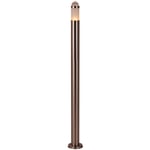 Lampadaire extérieur terrasse Lampadaire extérieur inox lampadaire extérieur jardin sur pied, cristal de verre, 1x douille GU10, DxH 11,8 x 110 cm