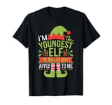 I'm Youngest Elf The Rules Dont Apply To Me Family Christmas T-Shirt