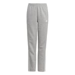 adidas Mixte Enfant Essentials 3-Stripes Fleece Pants, Medium Grey Heather/White, 13-14 Years