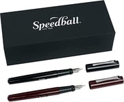 Speedball Calligraphy Fountain Dip Pen Gift Set, 2 Fountain Pens, 2 Nibs, 2 Ink Cartridges, Calligraphy, Writing, Lettering, Art, Craft, Artists, Hobbyists, Enthusiasts