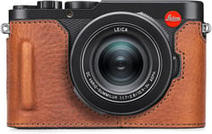 Étui pour Leica D-LUX 8 La caméra, Style Rétro - Demi-Housse de Protection en Cuir Véritable pour Leica D LUX 8/D-LUX8 La caméra - avec Ouverture en Bas et Poignée - Marron.[G438]