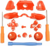 Boutons De Déclenchement De Pare-Chocs Dpad Lb Rb Lt Rt Et Tournevis T6 T8 Et Pied-De-Biche Pour Manette One Elite 3,5 Mm (Orange)