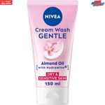 NIVEA Gentle Face Cleansing Cream Wash for Dry & Sensitive Skin (150 ml), Sensi