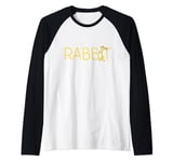 Disney Winnie the Pooh Rabbit Classic Lettering Raglan Baseball Tee