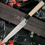 Japanilainen sushi veitsi Yanagiba Ittetsu Forge-welded Shirogami 2 vasenkätisille IJF-11123L 21cm