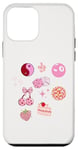 Coque pour iPhone 12 mini Pink Coquette Trendy Preppy Disco 8 Ball Esthétique